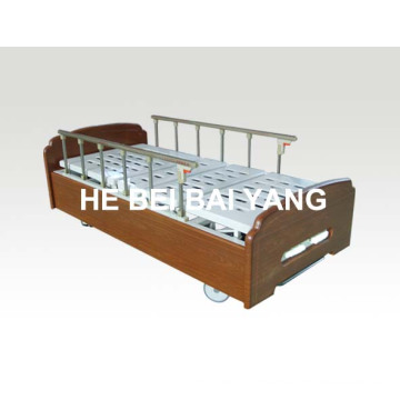 (A-116) Double-Function Manual Hospital Bed with Wooden Bed Head